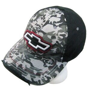 Chevy Baseball Cap Hat Chevrolet Camouflage Logo Medium Large Stretch Fit Camo